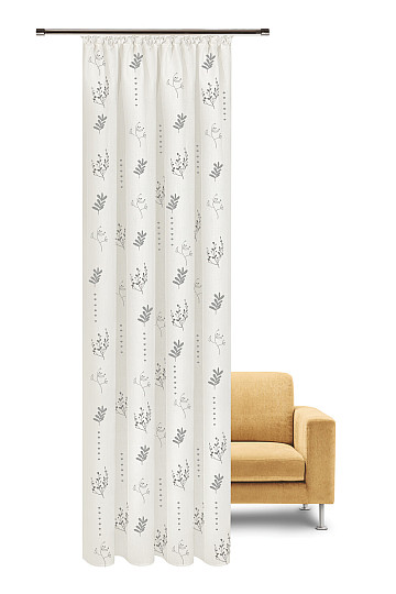 NATURA Tenda Gerster FIORI GRIGIO