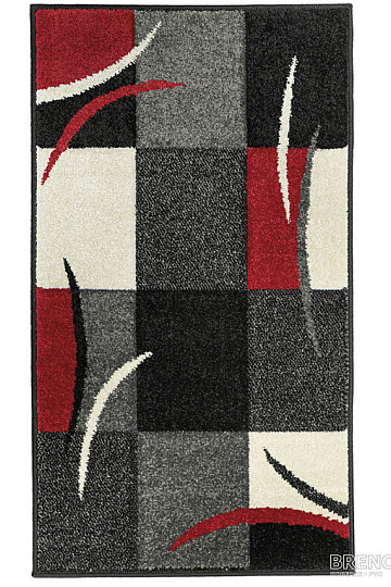 Tappeto in pezzi PORTLAND in bianco e nero