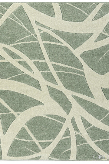 Tappeto in pezzi PORTLAND verde e bianco