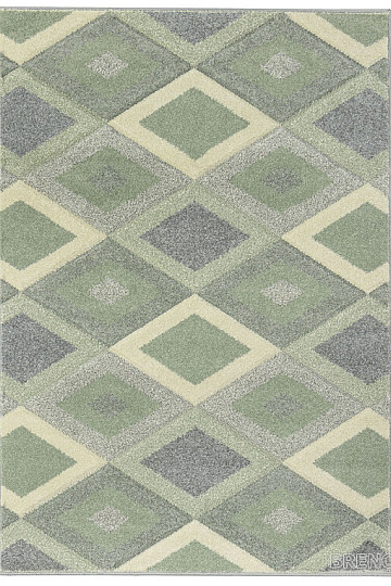 Tappeto in pezzi PORTLAND verde-grigio