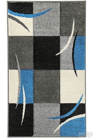 Tappeto in pezzi PORTLAND blu-nero