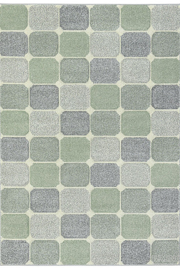 Tappeto in pezzi PORTLAND verde-grigio