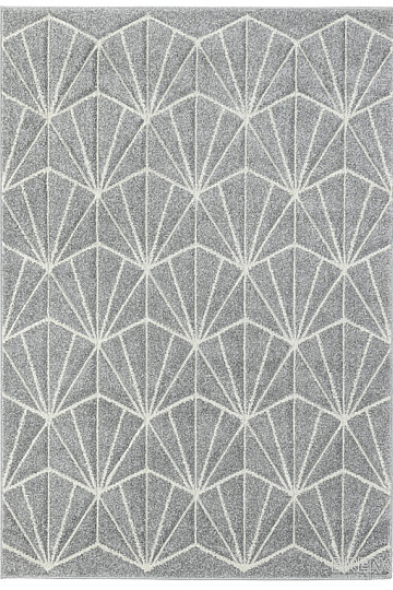Tappeto in pezzi PORTLAND grigio-bianco