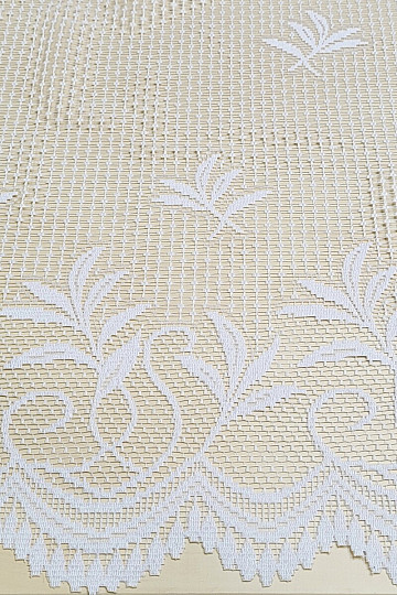 Tenda jacquard V 127 bianca