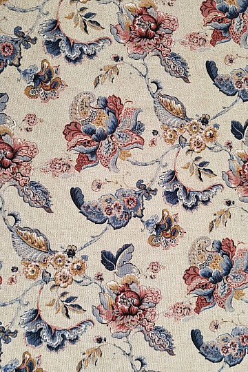 Tessuto decorativo FIORI INDIANI beige