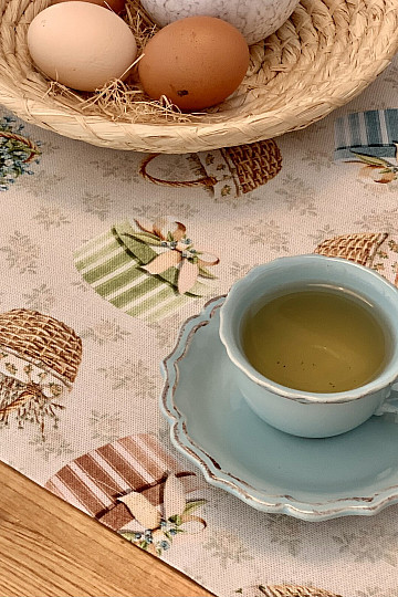 Tovaglia e sciarpa SPRING CUPS