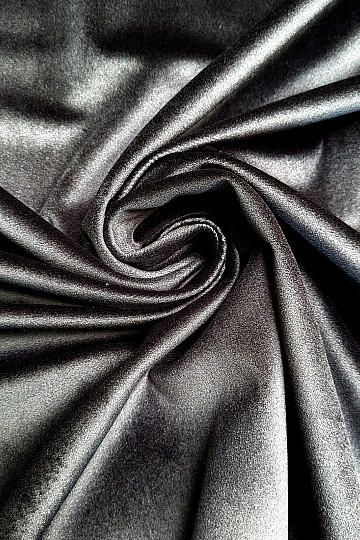 Tessuto decorativo in velluto RIVIERA BLACK