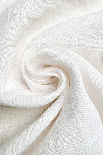 Tessuto di lino TEINTURE BIANCO