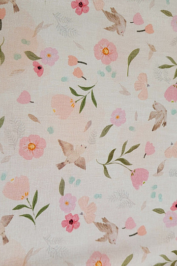 Tessuto di cotone ROMANCE ROSA