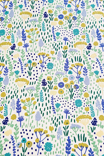 Tessuto di cotone PRATO DI LAVANDA