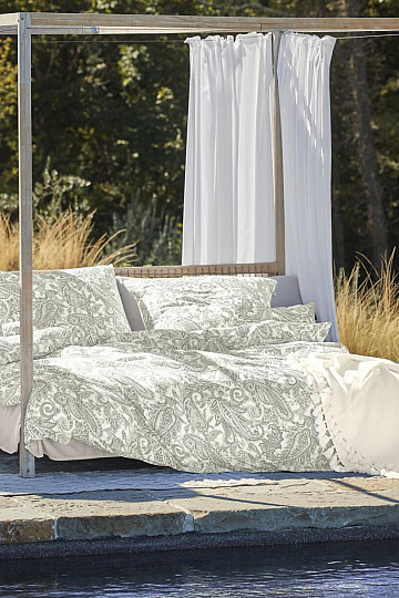 Biancheria da letto di lusso in raso IRISETTE FLORENZ 8447-30 VERDE