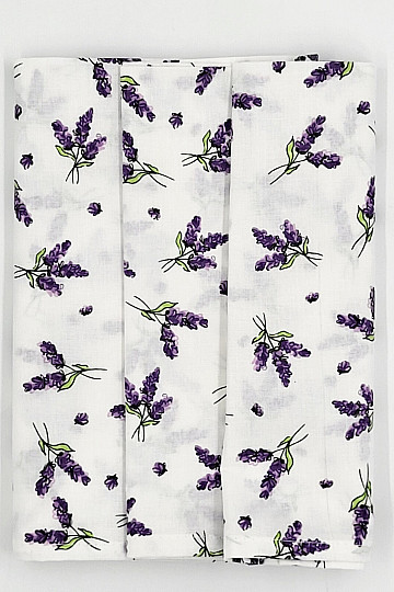 Asciugamani in cotone LAVANDA 3 pz