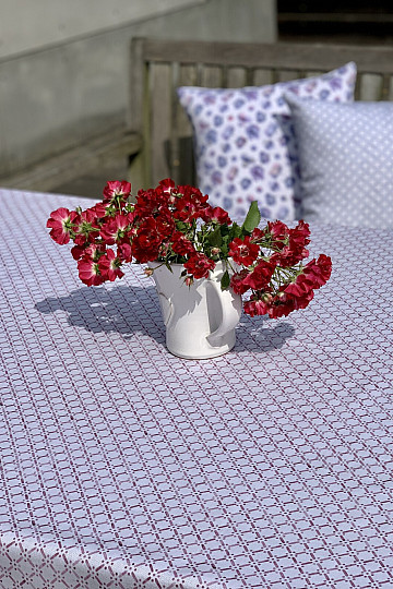 Tovaglia e scialle MONTANA GRIGLIA ROSA ANTICO