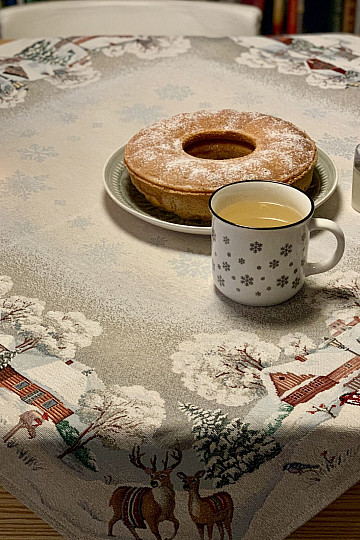 Tovaglia, scialle e posto tavola in gobelin WINTER IDYLKA