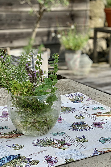 Tovaglia e scialle Tapestry LAVANDER GARDEN 2