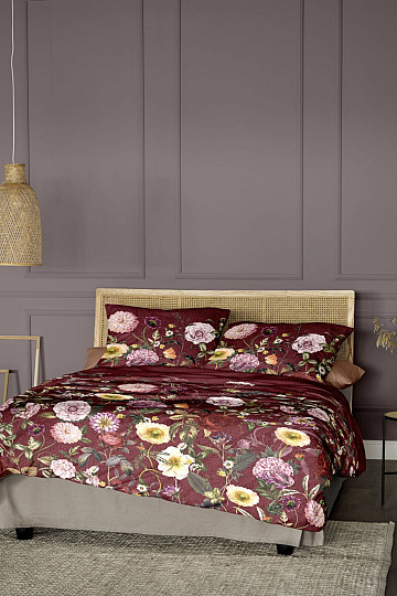 Raso di cotone lusso IRISETTE WAVE 8576-60 ROSE BORDEAUX