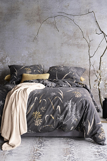 Biancheria da letto di lusso in flanella IRISETTE KOALA 8425-11 MEADOW GRASS scuro. grigio