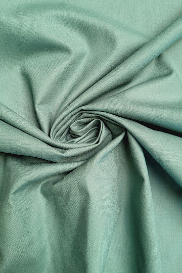 Tessuto di cotone VERDE SCURO