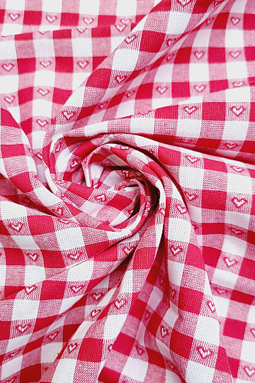 Tessuto decorativo KANAFAS SOFI HEART rosso