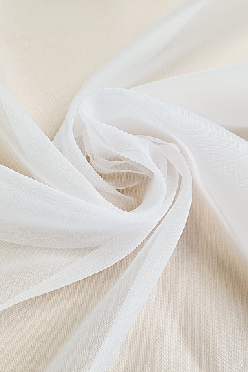 Tenda in voile rifinita BIANCO