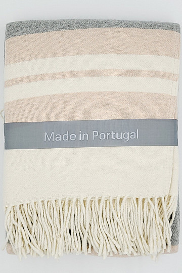 Coperta ROSA CON FRANGE