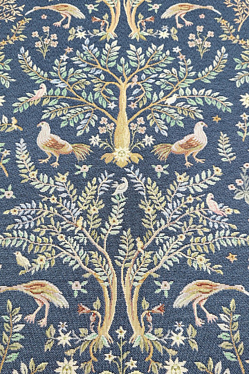 Tessuto da tappezzeria WILLIAM MORRIS blu