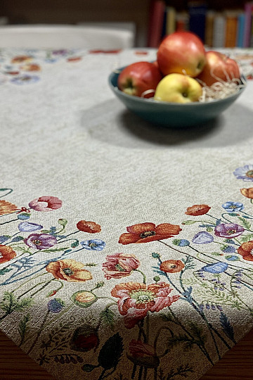 Tovaglia e sciarpa arazzo POPPY ROMANCE