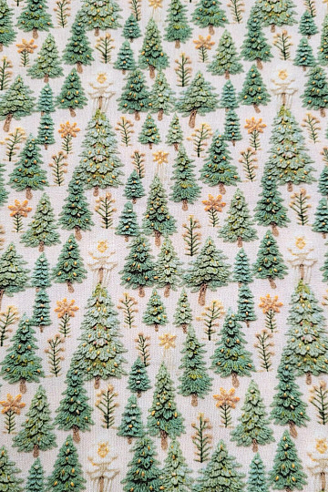 Tessuto di cotone ALBERI DI NATALE