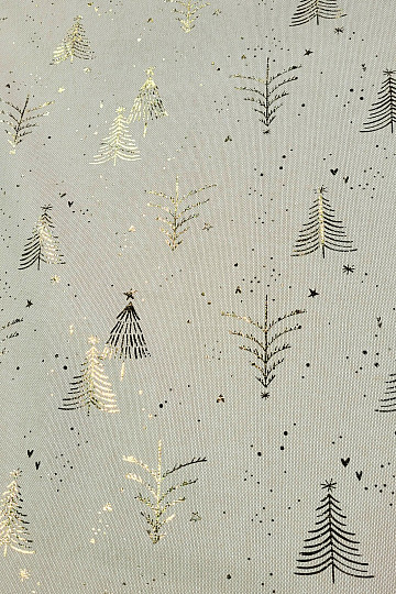 Tessuto di cotone ALBERI BEIGE