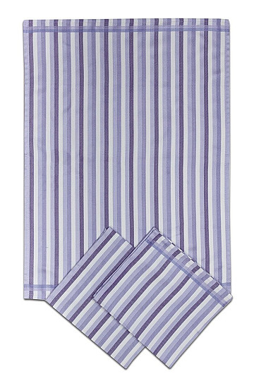 Asciugamani Bamboo STRISCE VIOLA 3 pz
