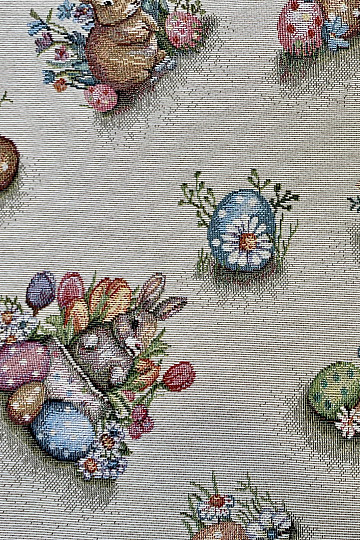 Tessuto arazzo LEPRE IN UN VASO DI FIORI