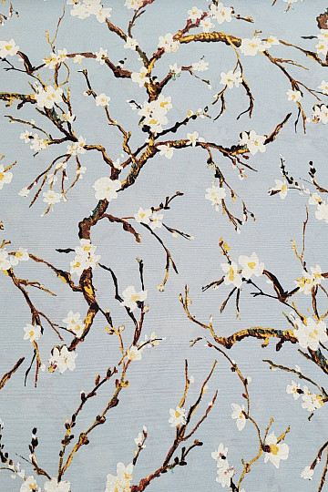 Tessuto decorativo CHERRY BLOSSOM blu