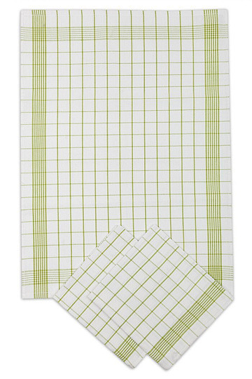 Asciugamani in cotone POSITIV GREEN CHECK
