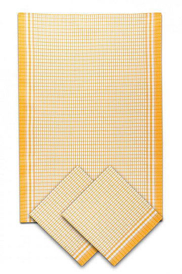 Asciugamani di bambù PICCOLO CUBO GIALLO