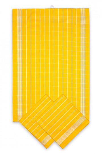 Asciugamani in cotone Spunta GIALLO NEGATIVO