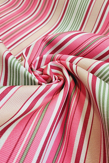 Tessuto decorativo PUBLIO - strisce rosa