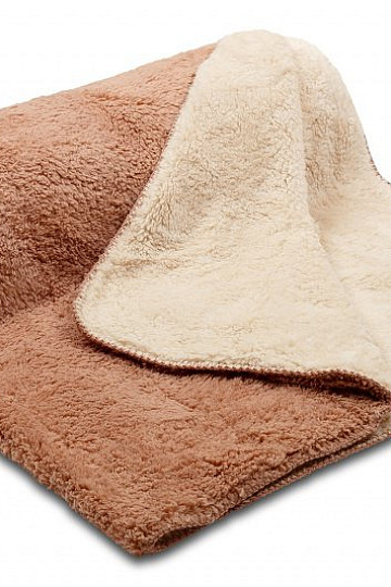 coperta Pecora-pecora cioccolato/crema
