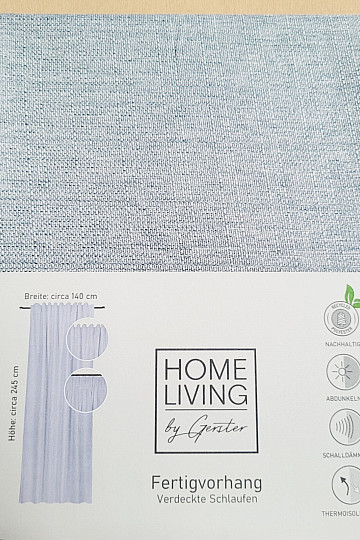 Lussuosa tenda pronta all'uso HOME LIVING grigio-blu