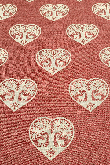 Tessuto decorativo di lusso CUORE CON CERVO