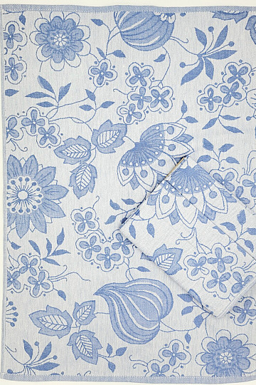 Asciugamani in cotone FIORI BLU