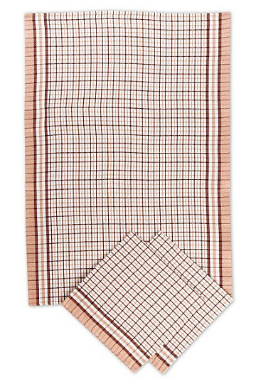 Strofinacci in bambù - Cubo piccolo marrone 3 pz