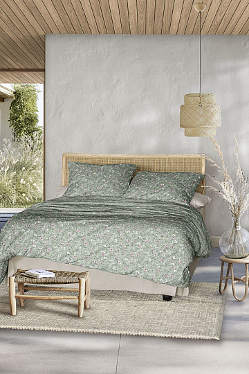 IRISETTE raso di cotone di lusso TOKIO 8567-30 VERDE
