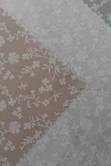 Tessuto decorativo in cotone MARGELIE fiore BEIGE
