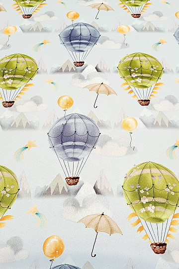 Tessuto decorativo BLACK OUT FLYING BALLOON