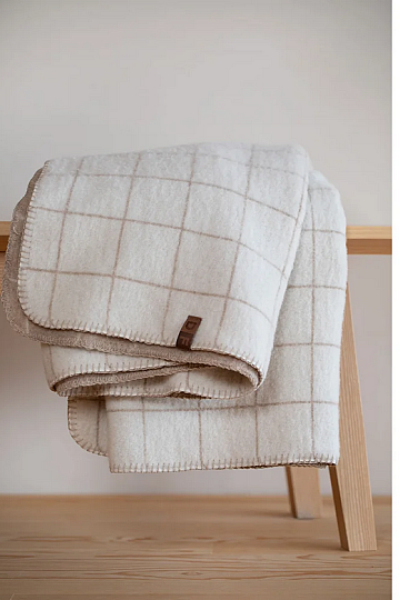 Coperta DF MERANO CHECKERED BEIGE