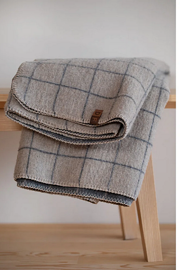 Coperta DF MERANO CHECKERED GREY