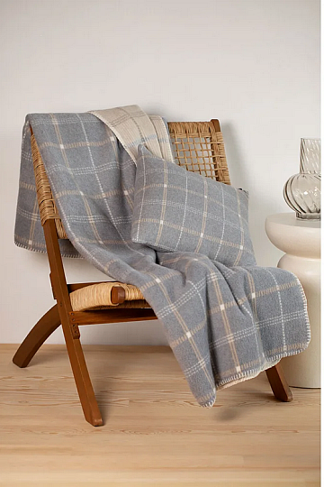 Coperta DF SAVONA CHECKED GREY