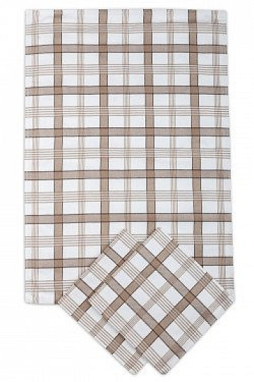 Strofinacci MODERN CHECK BEIGE 3 pz