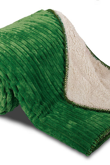 coperta in microfibra EXTRA SOFT SHEEP velluto a coste - verde