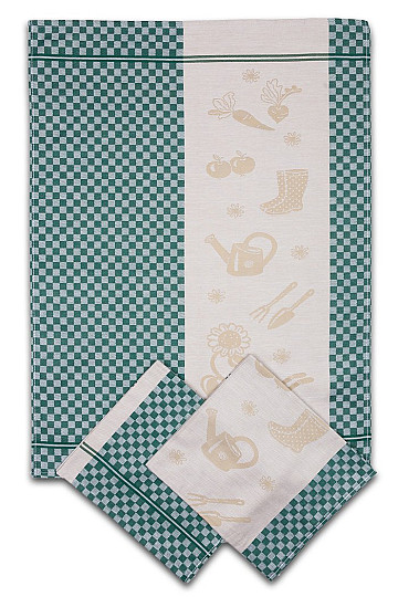 Strofinacci GARDEN CUBE VERDE 3 pz